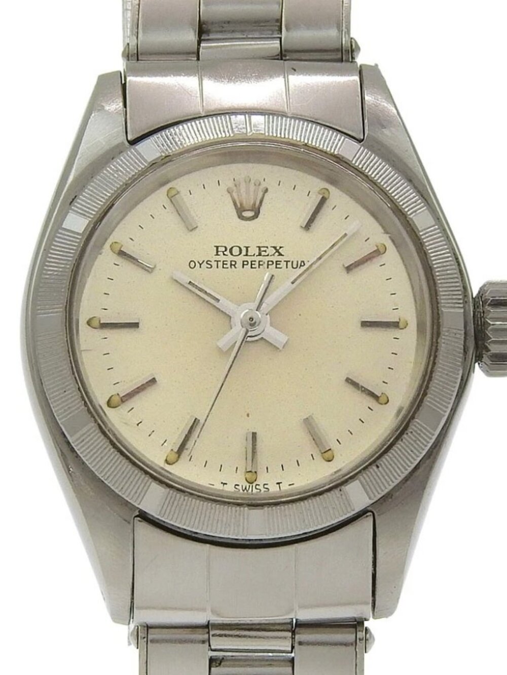 ROLEX Oyster perpetual Watches 6618 cal.1161 SilverDial Stainless Steel Me...